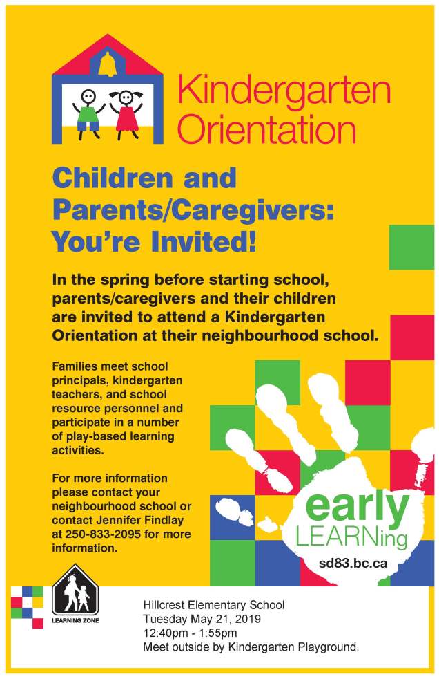 Kindergarten Orientation poster